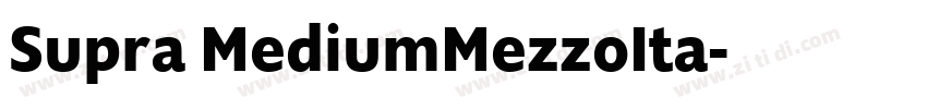 Supra MediumMezzoIta字体转换
